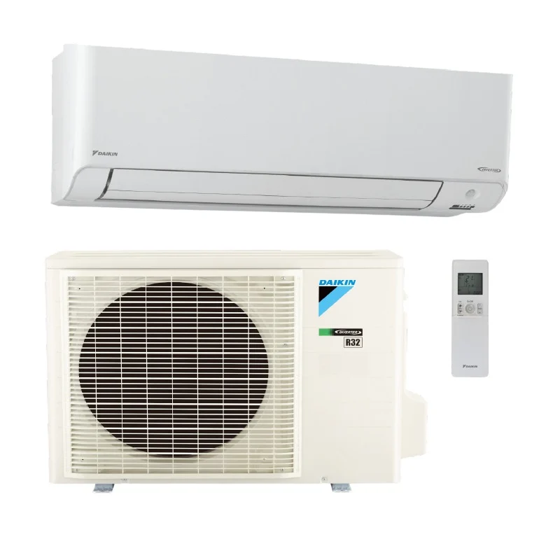 Daikin ATMOSPHERA 9,000 BTU R-32 208/230V (FTXM09WVJU9 / RXM09WVJU9) mini-split heat pump indoor wall unit and outdoor condenser