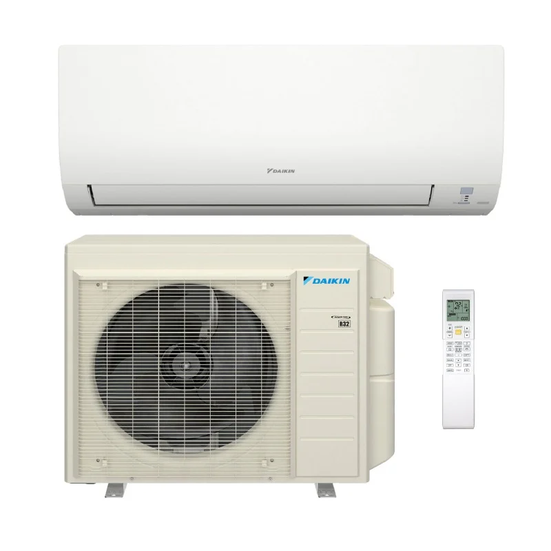 Daikin AURORA 9,000 BTU R-32 208/230V (FTXV09AVJU9 / RXT09AVJU9) mini-split heat pump indoor wall unit and outdoor condenser