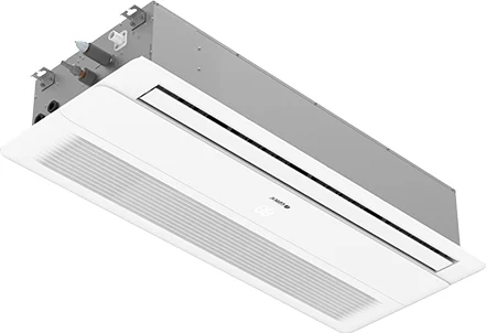 GREE one-way ceiling cassette indoor unit for R32 mini-split systems.