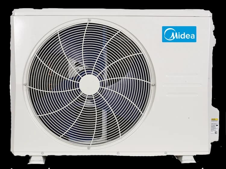 Midea Elevate High Heat 12,000 BTU R-454B 208/230V (D5FSHAH12XAK / D5CSHAH12AAK) mini-split heat pump outdoor condenser